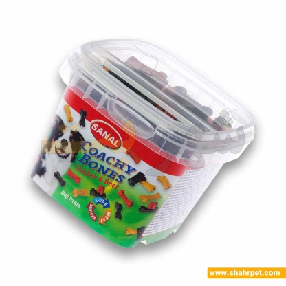  تشویقی سگ سانال  Coachy Bones طعم مرغ و گوشت