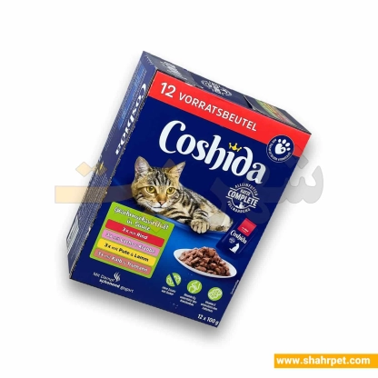پوچ گربه کوشیدا در سس بسته ۱۲ عددی