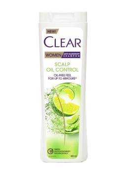 شامپو ضد شوره کلیر ویژه بانوان کنترل کننده چربی پوست سر ۴۰۰ میلی لیتر