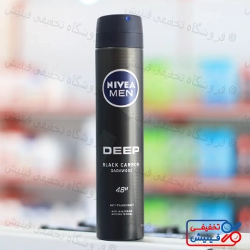 اسپری ضد تعریق مردانه نیوا Deep Black Carbon حجم 200 میل