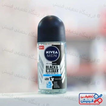 مام رول ضد تعریق مردانه نیوا Black & White Invisible Fresh حجم 50 میل