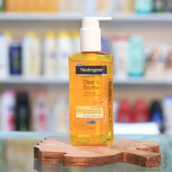 ژل شستشوی صورت نوتروژینا زردچوبه Soothing clear حجم 200 میلی