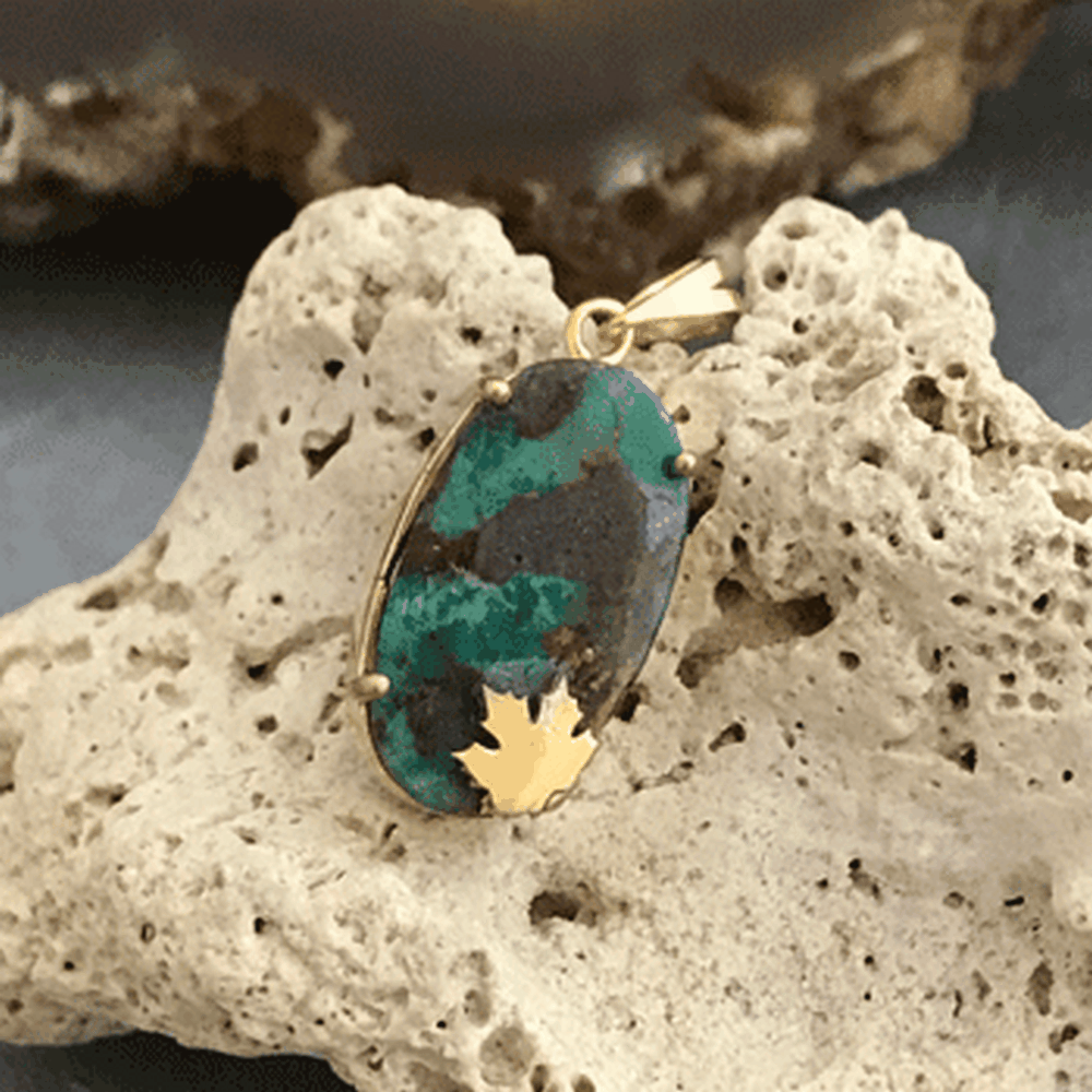 آویز گردنبند فیروزه نیشابور کد1211