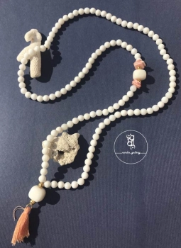 گردنبند سنگ صدف کد1212