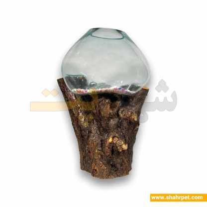 تنگ ماهی با پایه چوب طبیعی کد TSh02