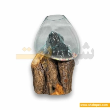 تنگ ماهی با پایه چوبی تنه درخت کد TSh03