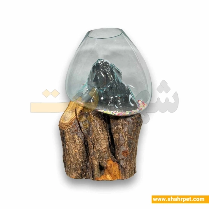 تنگ ماهی با پایه چوبی تنه درخت کد TSh03