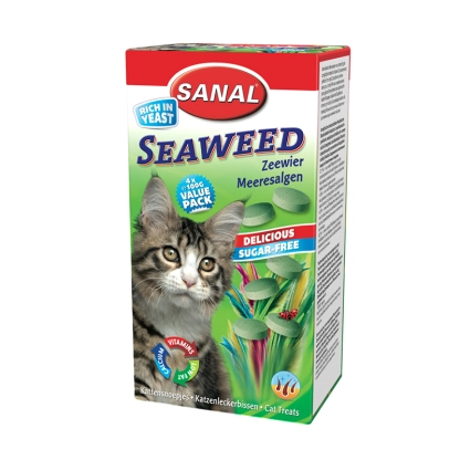 غذای تشویقی گربه سانال حاوی مخمر مدل Seaweed yeast treats  وزن 400 گرم