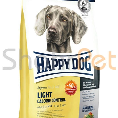  غذای رژیمی سگ بالغ هپی داگ نژاد متوسط و بزرگ با کالری کنترل شده <br>Light Calorie Control Happy Dog