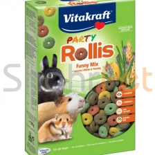 غذای جونده تشویقی غلات و سبزیجات جوندگان ویتا کرافت <br> Party Rollis Vitakraft