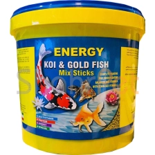 غذای ماهی کوی و گلد فیش آکواریوم،پند استیک سطلی انرژی<br>Energy Koi & Goldfish