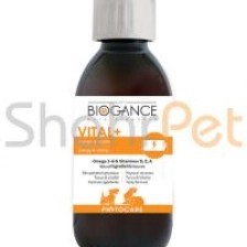 شربت مولتی ویتامین سگ و گربه بیوگانس<br>Vital+ Biogance Cat & Dog