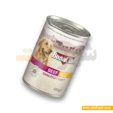 کنسرو سگ بوناسیبو با طعم گوشت