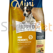 غذای سگ بالغ هپی داگ نژاد کوچک حاوی شاه بلوت کوه پایه ای <br>Supreme Mini Adult Piemonte Happy Dog