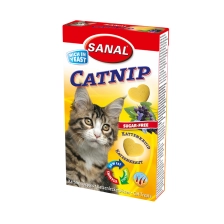 غذای تشویقی گربه سانال مدل کت نیپ Catnip yeast treats  وزن 30 گرم