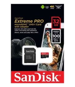 کارت حافظه SanDisk 32GB Extreme Pro Micro SDHC