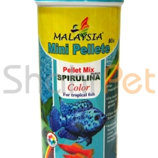 غذای میکس ماهی آکواریومی گرمسیری<br>Mini Pellets Spirulina Mix Malaysia 