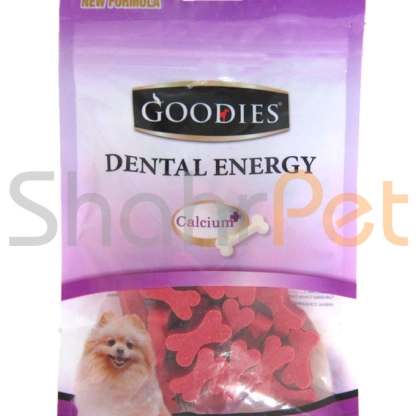 تشویقی 125 گرمی دنتال گوشت با کلسیم بالا <br> Dental Energy Beef Goodies