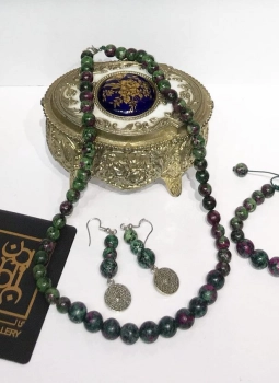 نیم ست زنانه سنگ زئوسیت کد ١٠٠١