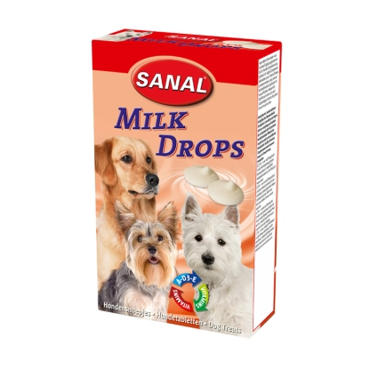 تشویقی شیری سگ سانال مدل Milk drops وزن 125 گرم
