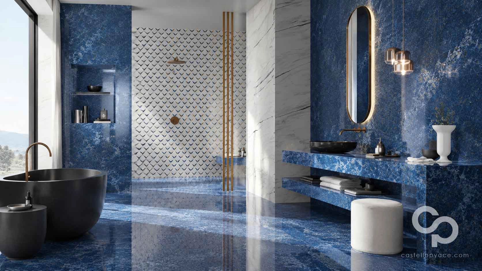 SICIS Ultra-Modern Blue Marble