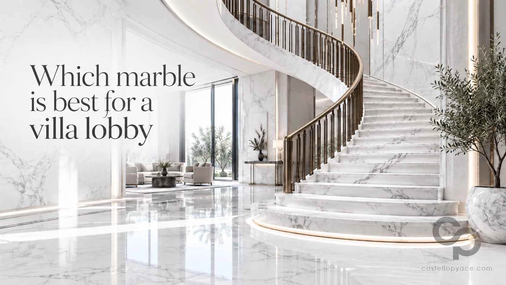 Best Italian Marble Types (Carrara, Calacatta, Emperador) for Luxury Villa Lobbies & Staircases15889