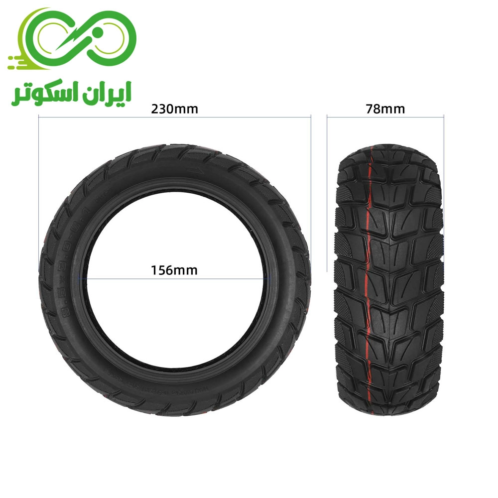 لاستیک اسکوتر برقی ۸ اینچی بادی ( ۳ × 8.5 )