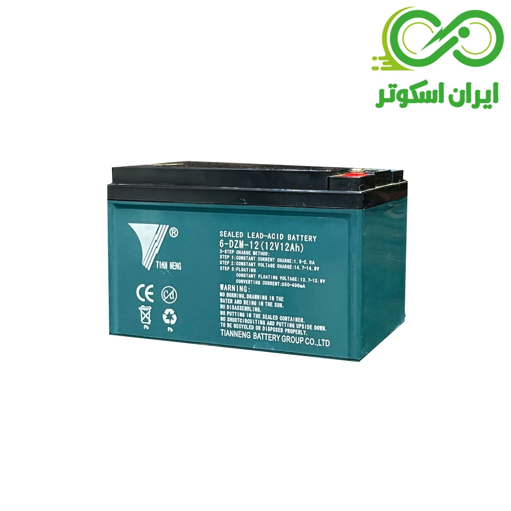 باتری موتور برقی 12 ولت 12 آمپر Tianeng