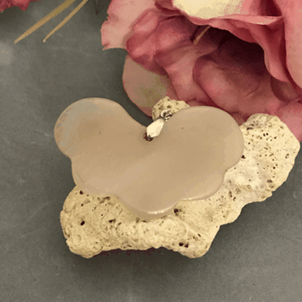 آویز زنانه کوارتز صورتی کد1249