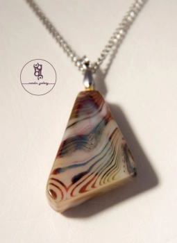 آویز سنگ عقیق سلیمانی کد1218