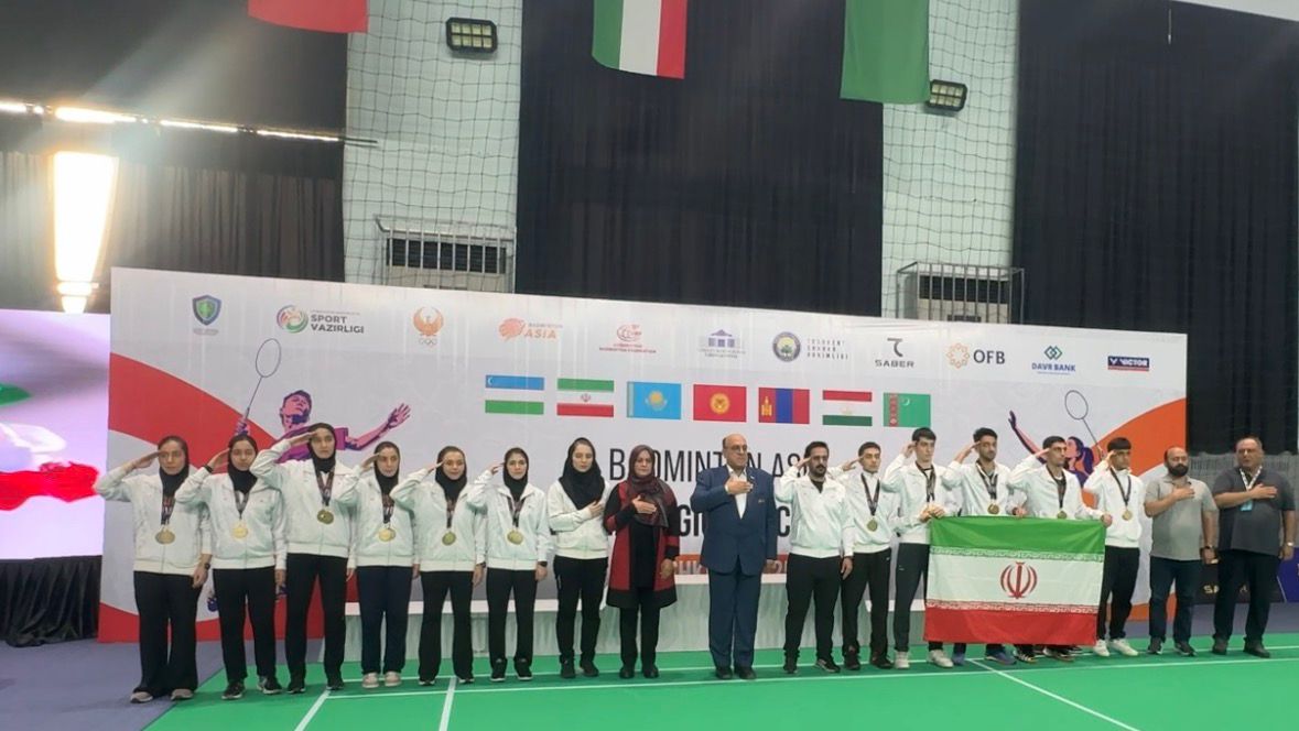 قهرمانی آسیای میانه با کسب ۱۸ مدال طلا و ۵ نقره برای ملی‌پوشان بدمینتون ایران