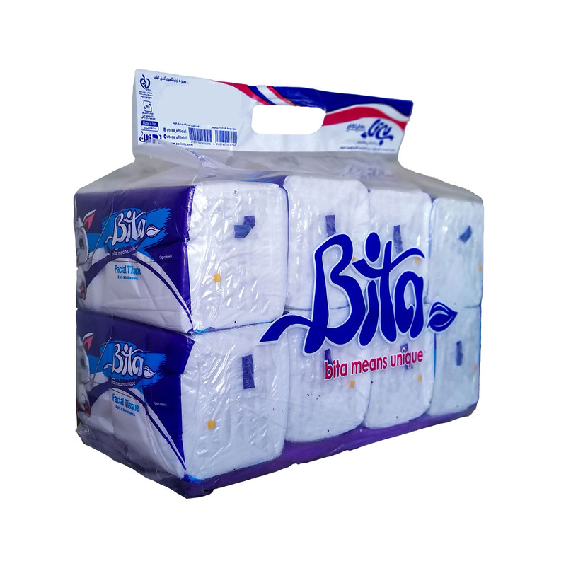 دستمال کاغذی اکونومی بی تا ۸ بسته ۲۵۰ عددی