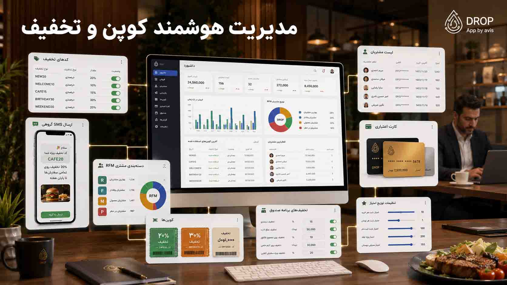 سیستم کوپن تخفیف رستوران